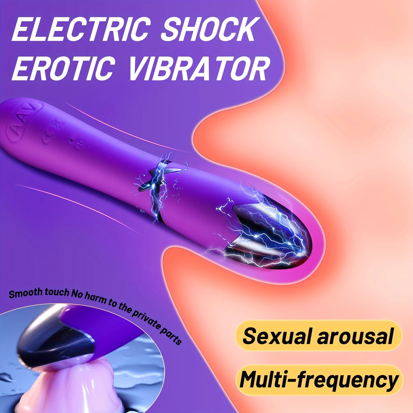 Electric Shock Vibrator Clitoris Stimulator G Spot Vagina Massager Electric Shock Vibrating Stick For Men Women Adult Sex Toys