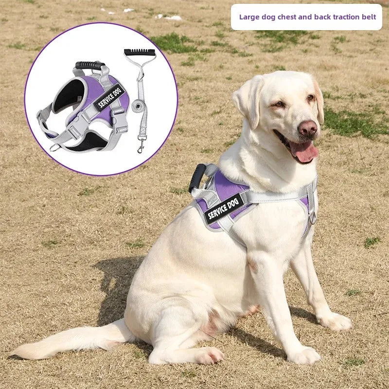 K9 Pet Leash Explosion-Proof Dog Chest Strap Dog Leash  Pet Supplies Collars Harnesses Leads For Dogs