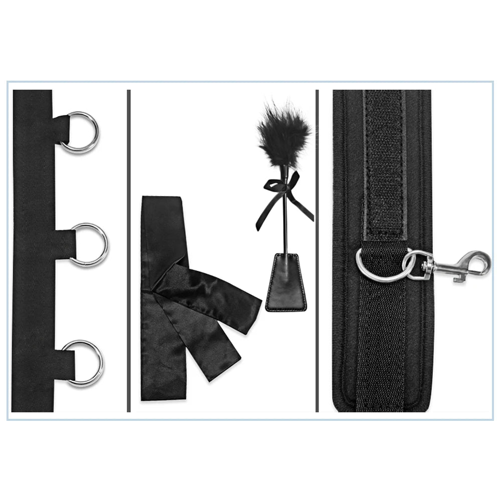 Adult Handcuffs and Shackles Fun Games Bondage Suits Bondage Belts Leg-opening Sex Toys Couple Sex Games Sex Accessories Sex Toy
