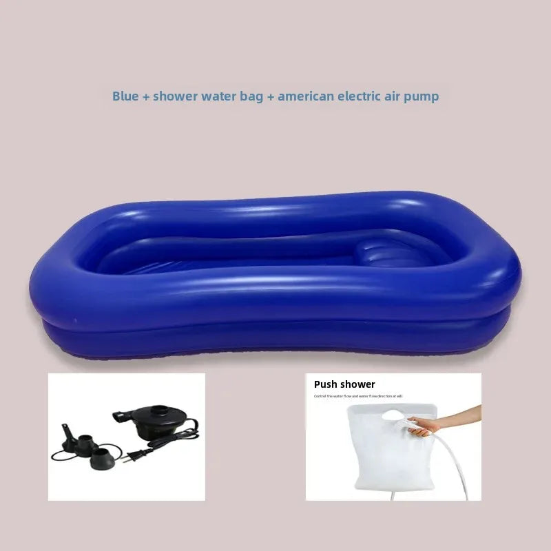 NEW Arrivals for Elderly Disabled People Foldable PVC Bed Bathing Pool Comfortable Bathing Bed Care Grooming Bath Tub Cleaning Tools Health Care Accessories Supplies