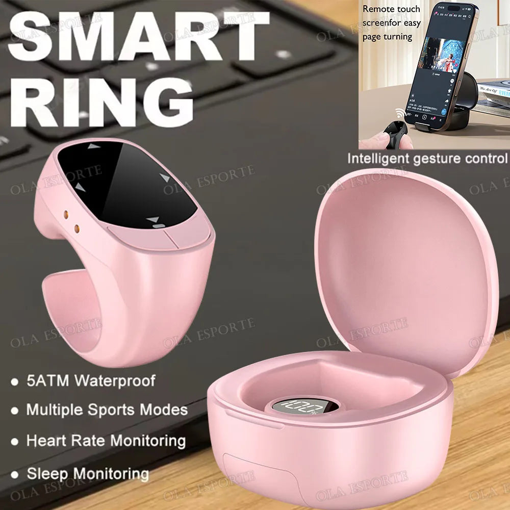 New Bluetooth Remote Control Touch Screen Page Turner Camera Video Recording Music Control For iPad iPhone Remote Scrolling Ring