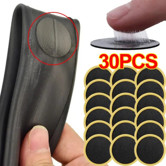 30/20/PCS Bicycle Glue-free Tire Patches Tool Quick Repairing Tyre Protection Patch Adhesive Quick Drying Bike Accessories