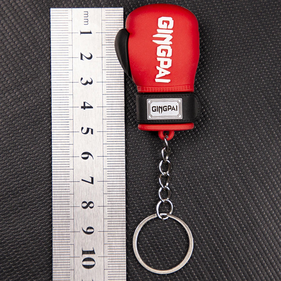 For Boxing Lovers Boxing PU Leather Gloves Keys Holder Punch Sandbag Pendant Muay Thai Kicking MMA Glove Taekwondo Targets Key Ring Kids/Adults Gloves Ornaments