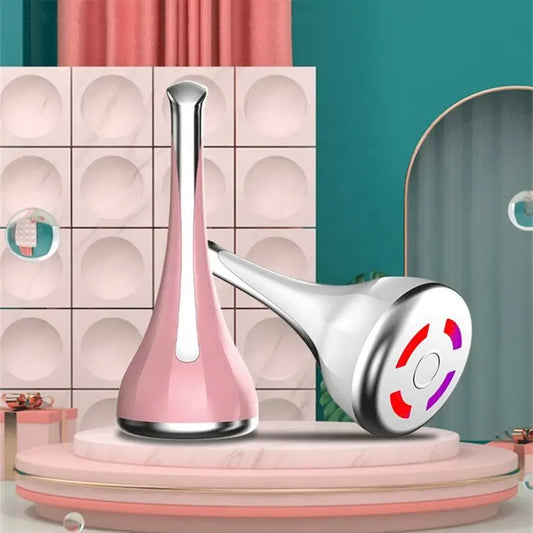 New 3 In1 Ultrasonic Ion Microcurrent Introduce Woman Lifting And Firming Facial Vibration Beauty Face Eye Massager Skin Care