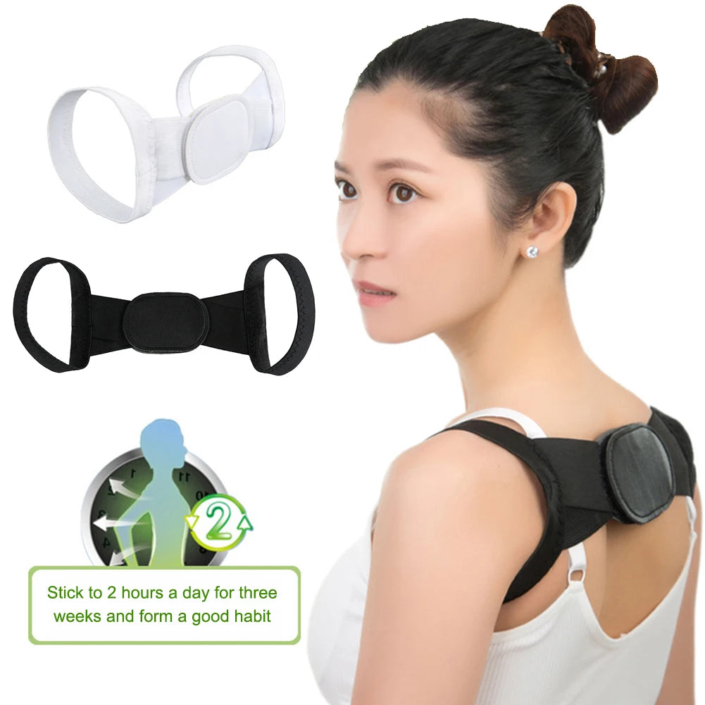 2pc Humpback Posture Correction Belt Adult Children Back Support Rug Corrector Anti Slouching Clavicle Shoulder Brace Corset H