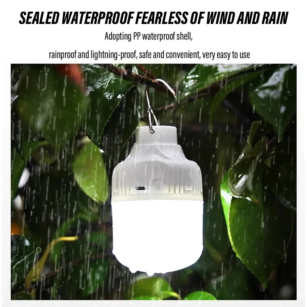 NEW Arrivals 5-10PCS Set High Power LED Camping Light Waterproof USB Rechargeable Portable Lamp for Outdoor BBQ Hiking Emergency Hunting Power  ﻿