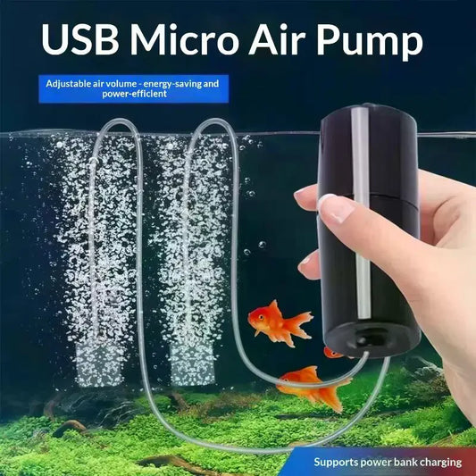 Silent Oxygenator Small Oxygen 110V Mini Pump Portable Mini USB Charging Fish Tank Oxygen Pump Fish Farming Aquarium Supplies