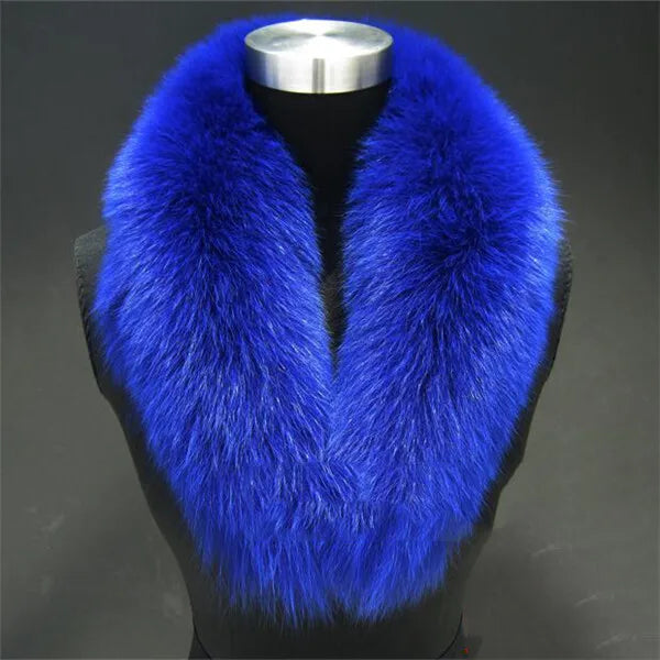 NEW Arrivals Luxury Real Natural Color Raccoon Fox Real Fur Collar Scarf Genuine Big Size Scarves Warp Shawl Neck Warmer Stole Muffler with Clip Loops Ladies Luxury Fashion Apparel Accessories Clothing Supplies