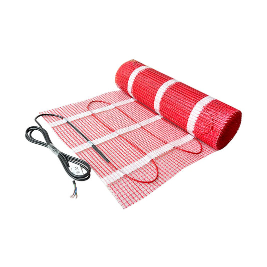 NEW Arrivals 230V 150W/M2 Electric Radiant Underfloor Dual Core Heating Fiberglass Mesh Mat Kit System For Tiles Ceramic Porcelain Stone Heating Home Winter Supplies