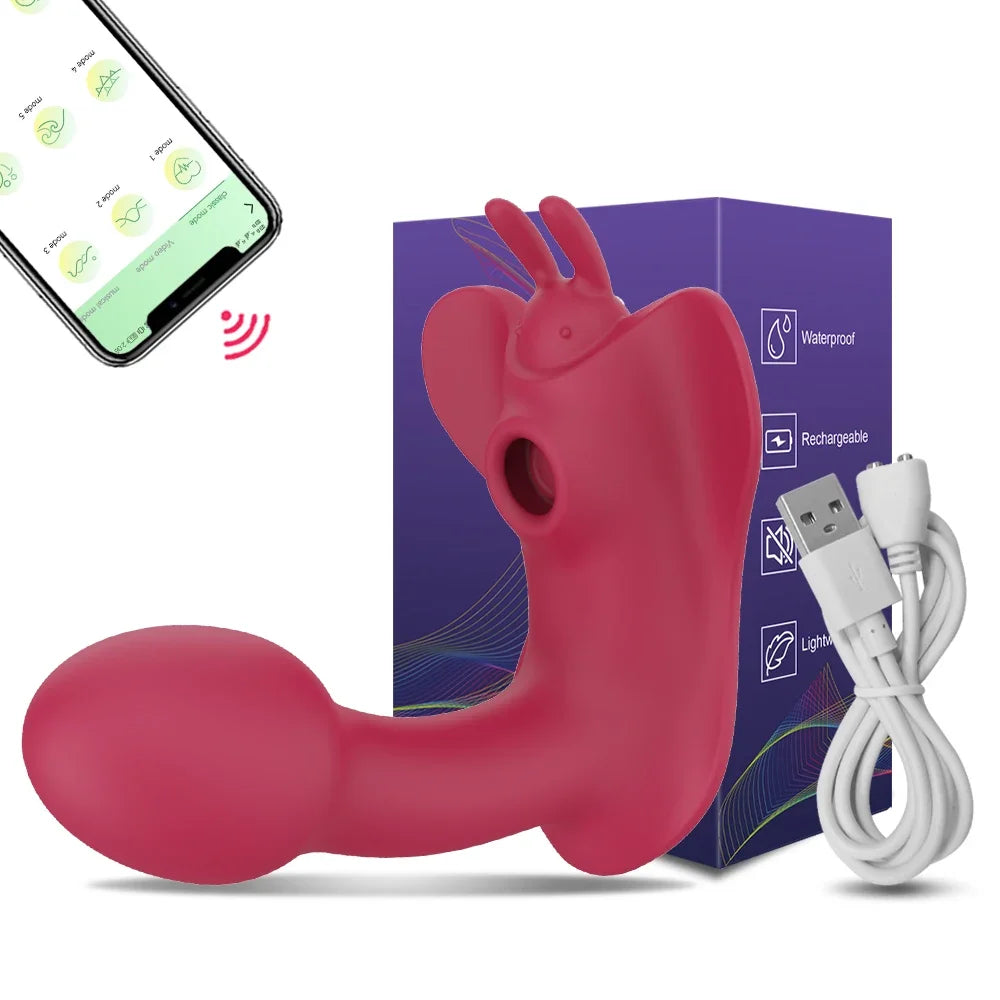 NEW Arrivals Wearable Sucking Panty Vibrator Butterfly Vibrators Dildo Adult Sex Toys For Women APP Vibrating Egg Vaginal Clitoris Stimulator