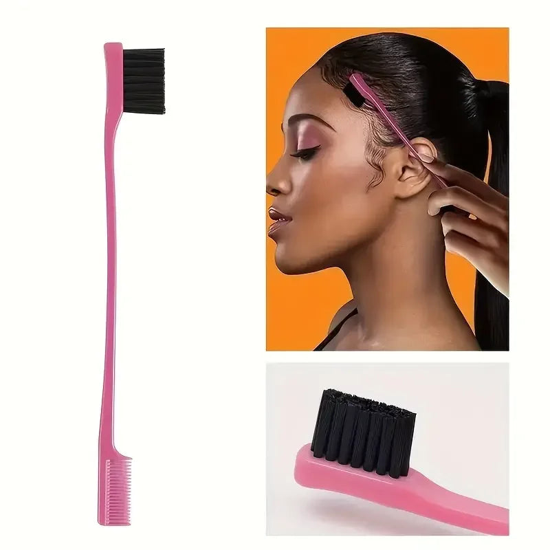 NEW Arrivals 6 PCS Set Hair Brush Set Hairdressing Spray Bottle Hair Braiding Loop Rat Tail Comb Teasing Hair Brush Edge Control Hair Brush Women Hair Care Accessories