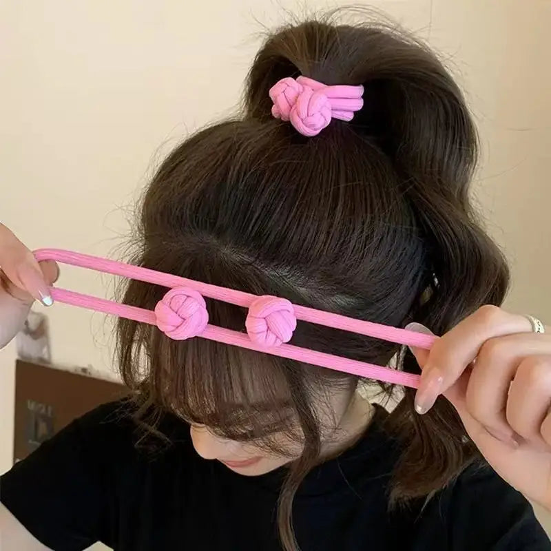 5 PCS Set Simplicity Stretch Rubber Hair Ties for Women High Elasticity Fashion Girl Head Rope Scrunchie Hair Accessories