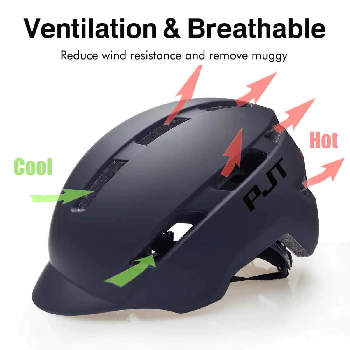 New Cycling Helmet In-Mold Mountain Road USB Rechargeable Tail Light Bicycle Bike Helmet Sports Safe Hat MTB Cycling Helmet