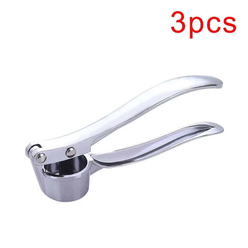 4 PCS Set Stainless Steel Garlic Press Crusher Mincer Kitchen Garlic Smasher Squeezer Manual Press Grinding Tool Kitchen Accessories NEW Arrivals