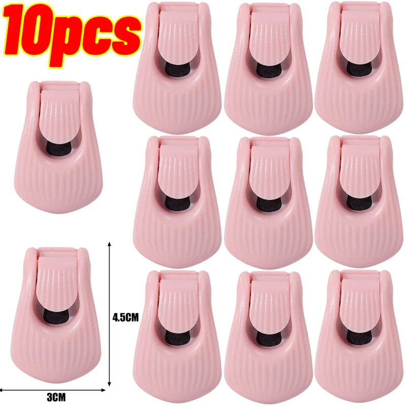 10-20 PCS Set Fishing Rod Holder Fixer Clip on Fishing Pole Holder Compact Design Fishing Rod Fixer Fish Rod Holder Storage Accessories