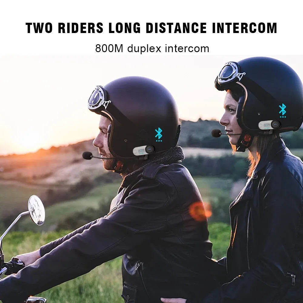 Freedconn T Com SC Bluetooth Motorcycle Intercom Helmet Headsets Wireless Communication Interphone BT 5.0 Music Share 10 Riders