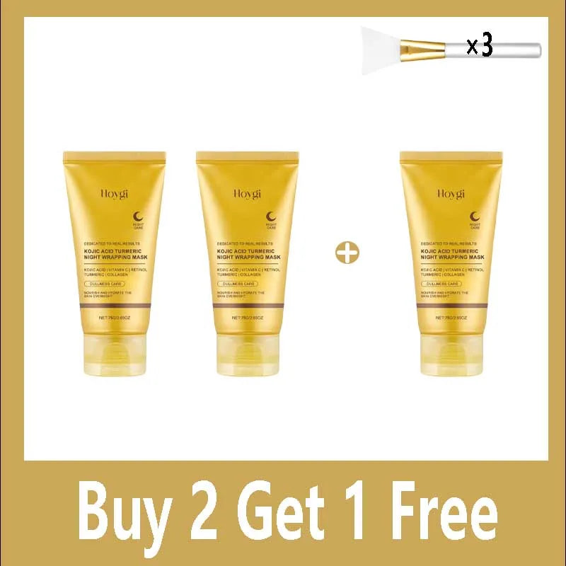 Buy 5 Get 5 Free Turmeric- Collagen Mask Peel Off Mask Face Anti Wrinkle Lifting Korean Skin Care Masks Skin Firming Moisturizing  For Nighttime Care