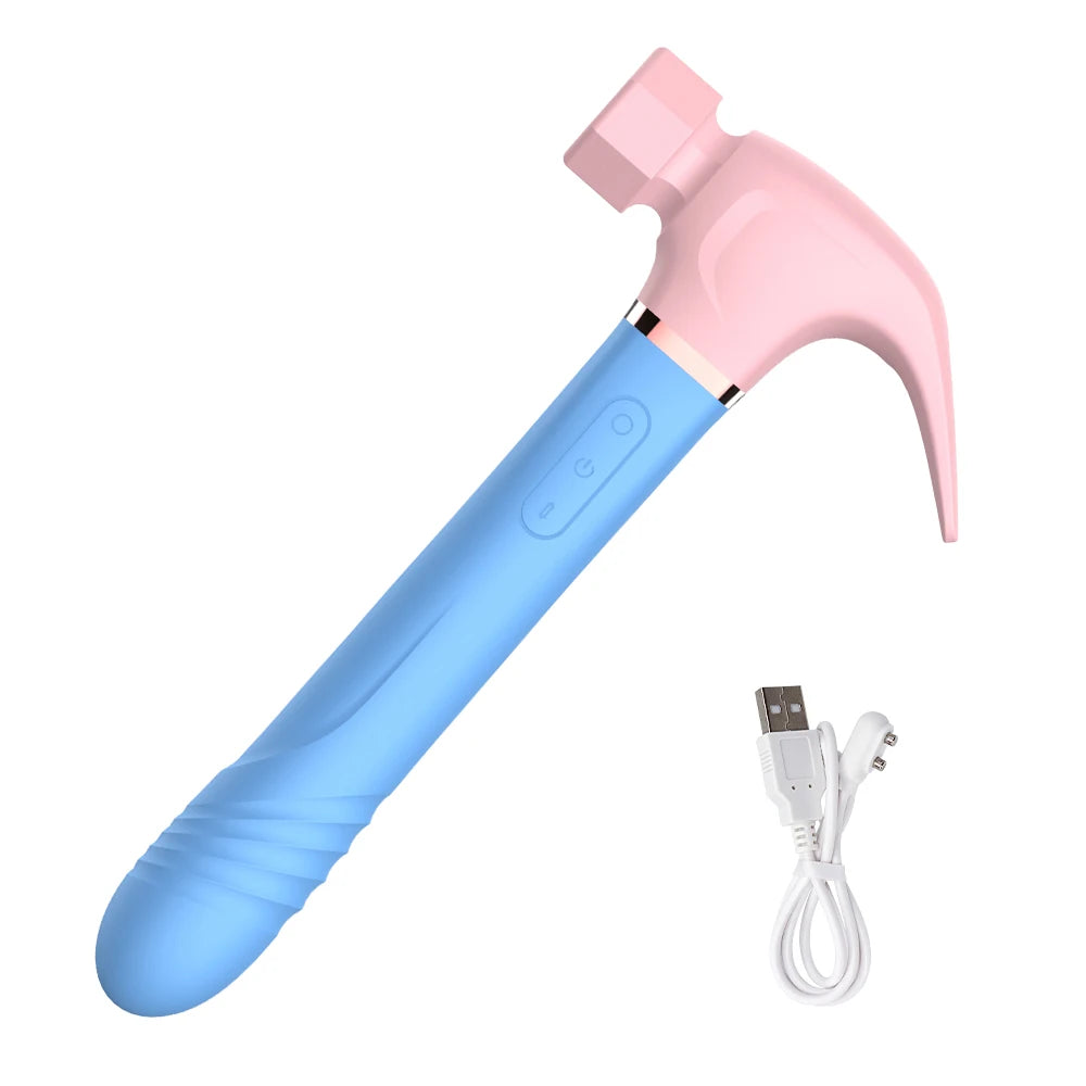 Hammer Vibrator Multifunctional Sex Machine G Spot Stimulation Telescopic Dildo Vaginal Massage Clit Sucking Female Masturbator