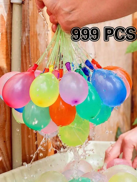 NEW Arrivals 555/999PCS Set Water Balloons Quick Fill Set, Summer Splash Fun Water Party Game, Family Outdoor Swimming Pool Water Balloons Water Bombs Summer Adults Children Games