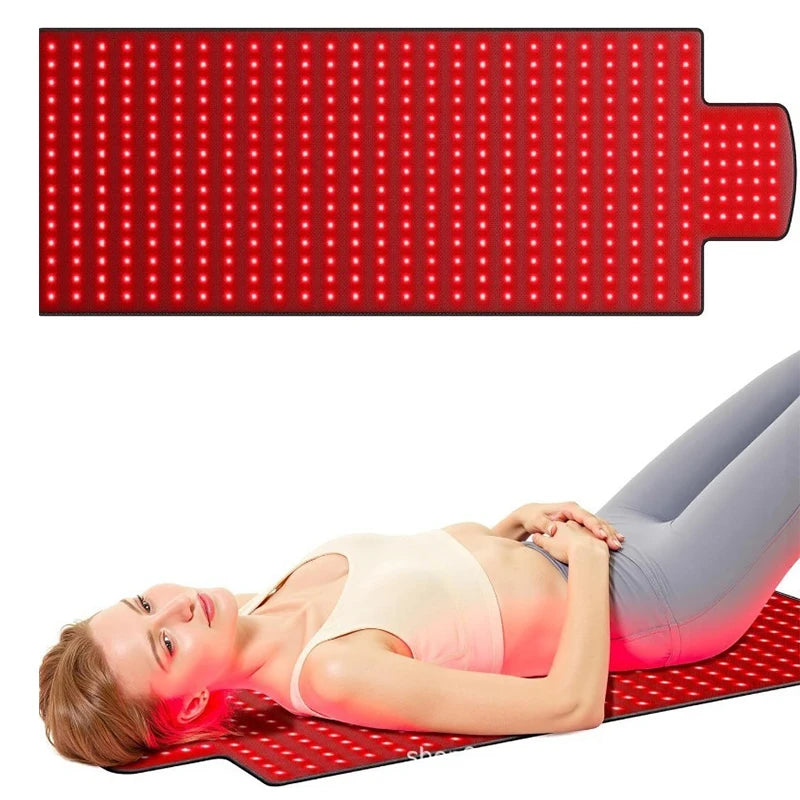 NEW Red Infrared Light Therapy Pad Skin Care 420 PCS 3 in1 LEDs Far Infrared Waist Back Shoulder Muscle Pain Yoga Mat Relief Relax Mat Women Body Care Supplies