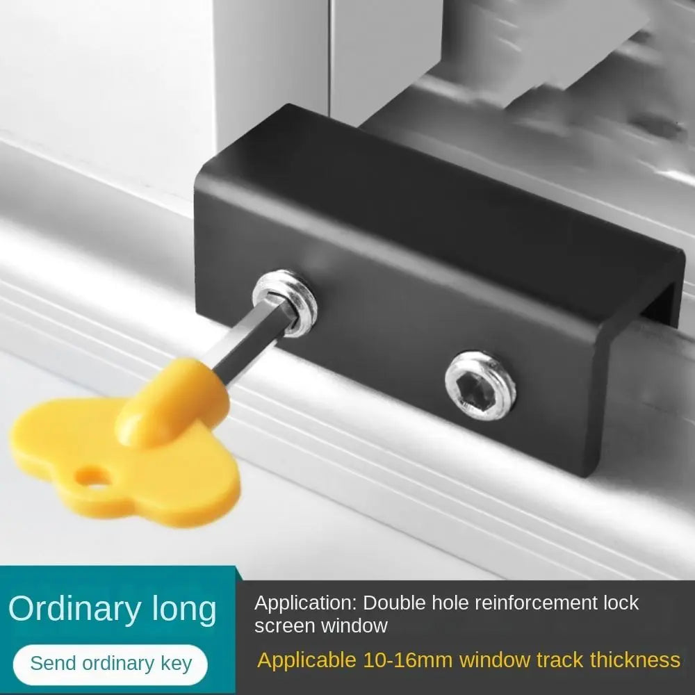 NEW Arrivals Babies Kids Pets Anti-Theft Limit Shutter Door Lock Adjustable Window Restrictor Lock Stopper Safety Locks Child Protection Baby Safety Device