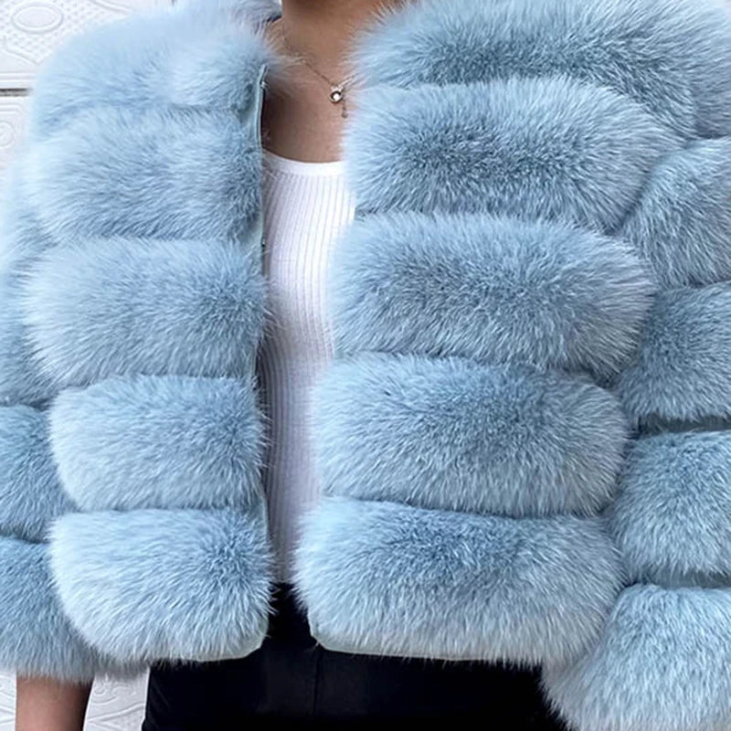 NEW Luxurious Women Ladies Real Fox Fur Shawl Vest Jacket Fluffy Fur Cape Natural Fur Poncho Fur Lady Scarf Wrap Coat Shawl Evening  Wedding Party Winter Clothes Supplies Female Fashion Clothing Accessories Products