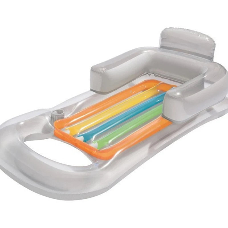 NEW Arrivals Inflatable Floating Row Air Mattresses Swimming Water Pool Beach Sea Inflatable Water Sleeping Bed Lounger Chair Water Hammock Swimming Sports Supplies