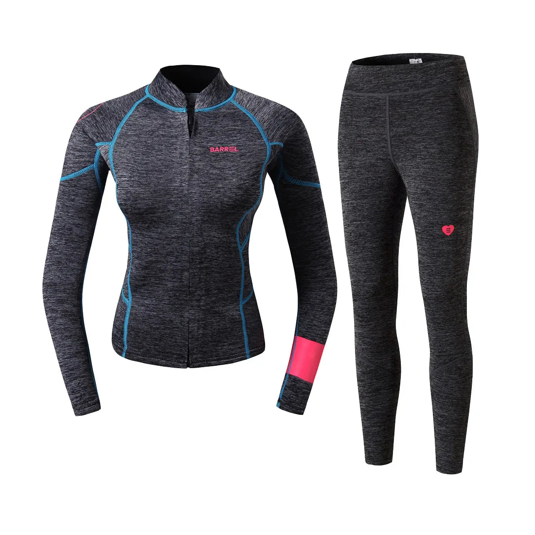 Women Two-piece Neoprene Diving Set Long Pants Keep Warm Swimming Jacket Surfing Snorkeling Wetsuit Professional Diving Clothes