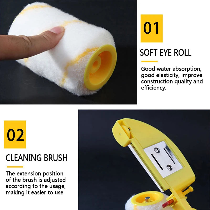 NEW Arrivals Multifunction Paint Brush Roller Corner Brushes Set Household Use Wall Decorative Professional DIY Painting Brush Handle Tool Windows Baseboards Wall Corner Set