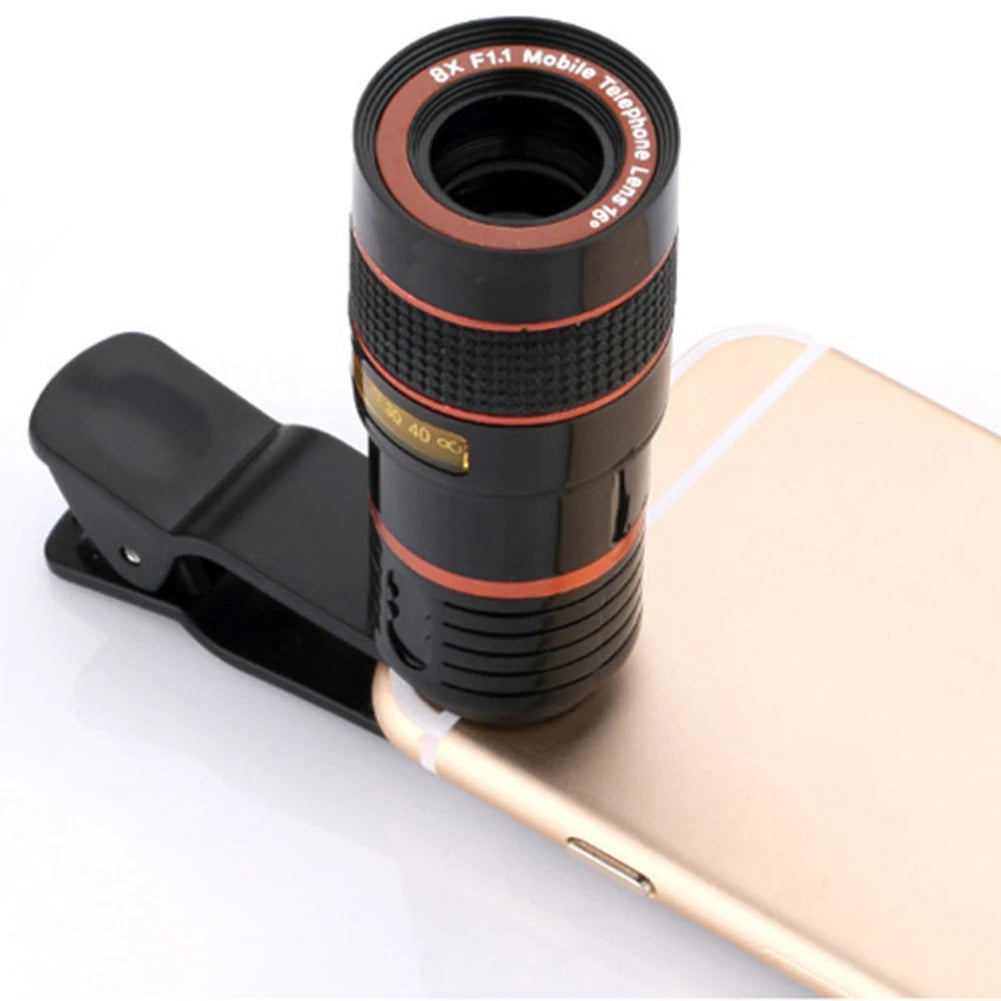 8x 12X 20X Long Focus Mobile Phone Lens 8x Mobile Phone Telescope Hd Camera Lens External Zoom Special Lens for Camping Watching