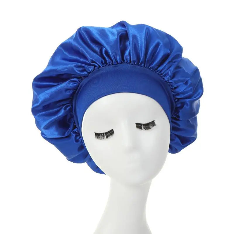 Silky Satin Lined Bonnet Sleep Cap Stay On All Night Hair Wrap Cover Slouchy Beanie For Curly Hair Protection For Women And Men