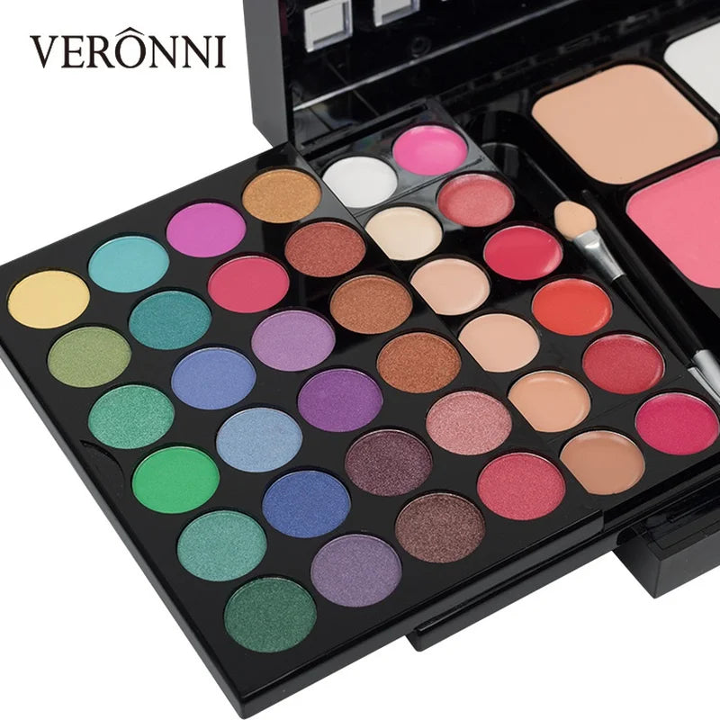 NEW Arrivals 40 Colors Set Glitter Eyeshadow Palette Matte Waterproof Long Lasting Pressed Powder Cosmetics Kit  Fashion Women Make-Up Tools Cosmetics Supplies