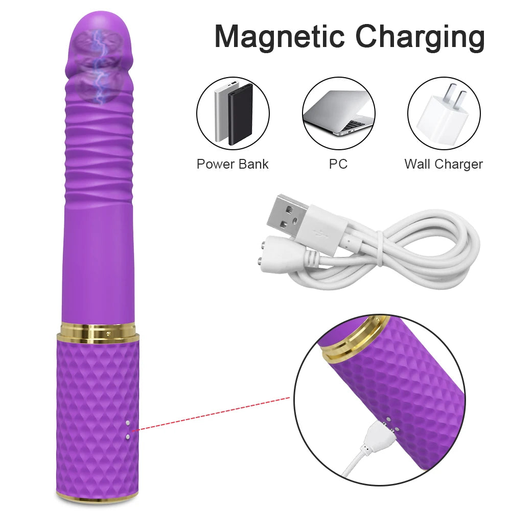 Sex Automatic Telescopic Thrusting Dildo Vibrator Massager G Spot Retractable Female Masturbation Sex Toys Adult for Women