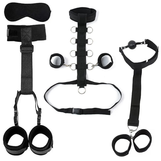 Bdsm Sex Toy Handcuffs for Couple Sexy Women Body Bdsm Set Kit Gag Bondage Tape Rope Collar Adult Supplies Slave Erotic Suit