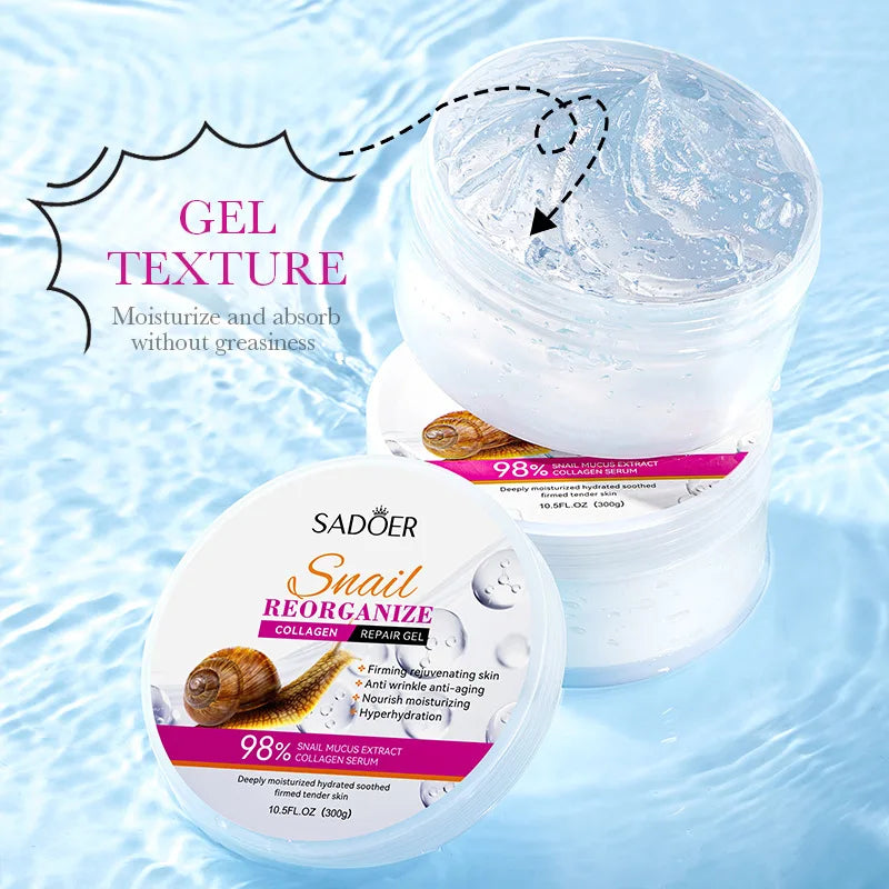 300g Snail Collagen Face Cream Gel Creams Firming Repair Brightening Moisturizing Facial Creams Beauty Face Skin Care Products