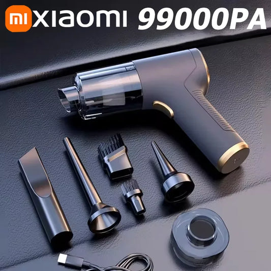 NEW Arrivals Xiaomi Car Vacuum High Pressure Cleaner 2-in-1 Set with 3 Filters Portable 99000Pa Wireless Car Vacuum Cleaner Handheld Home Car Dual Use Car Vacuum Cleaners