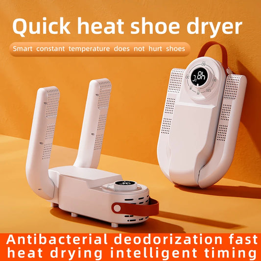 NEW Arrivals Portable Shoe Dryer Electric Shoe and Boot Dryer Intelligent Timer Adjustable Dryer Deodorizer Dehumidifier Shoe Drying Machine