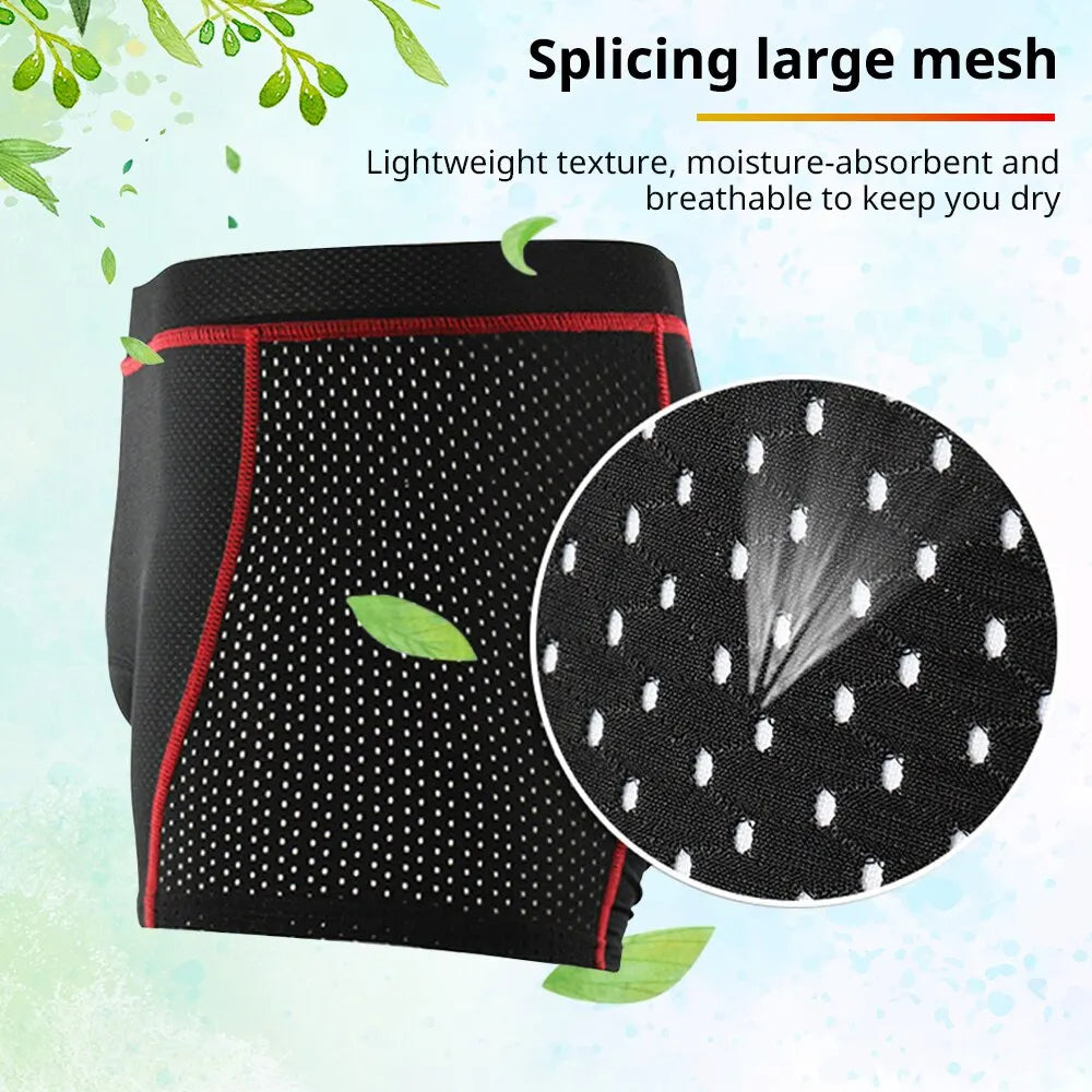 Cycling Shorts Breathable Mesh Cycling Underwear 5D Gel Pad Shockproof MTB Bike Shorts Man Shorts