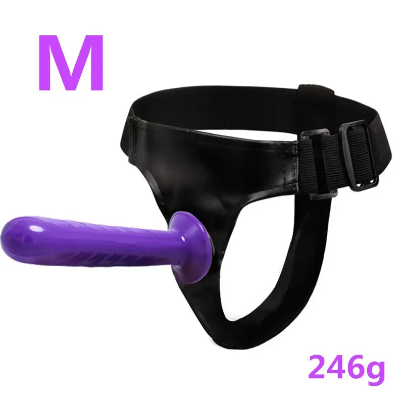 Strap On Big Dildo Vibrator Strapon Ultra Elastic Harness Belt  Adult Sex Toys For Woman Lesbian Double Penis Realistic Dildos