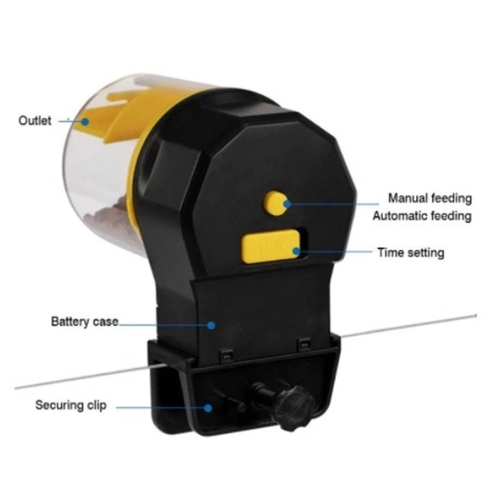 Automatic Fish Tank Feeder Intelligent Timing Automatic Feeder Aquarium Goldfish Feeder Large Capacity Fish Aquarium Feeder