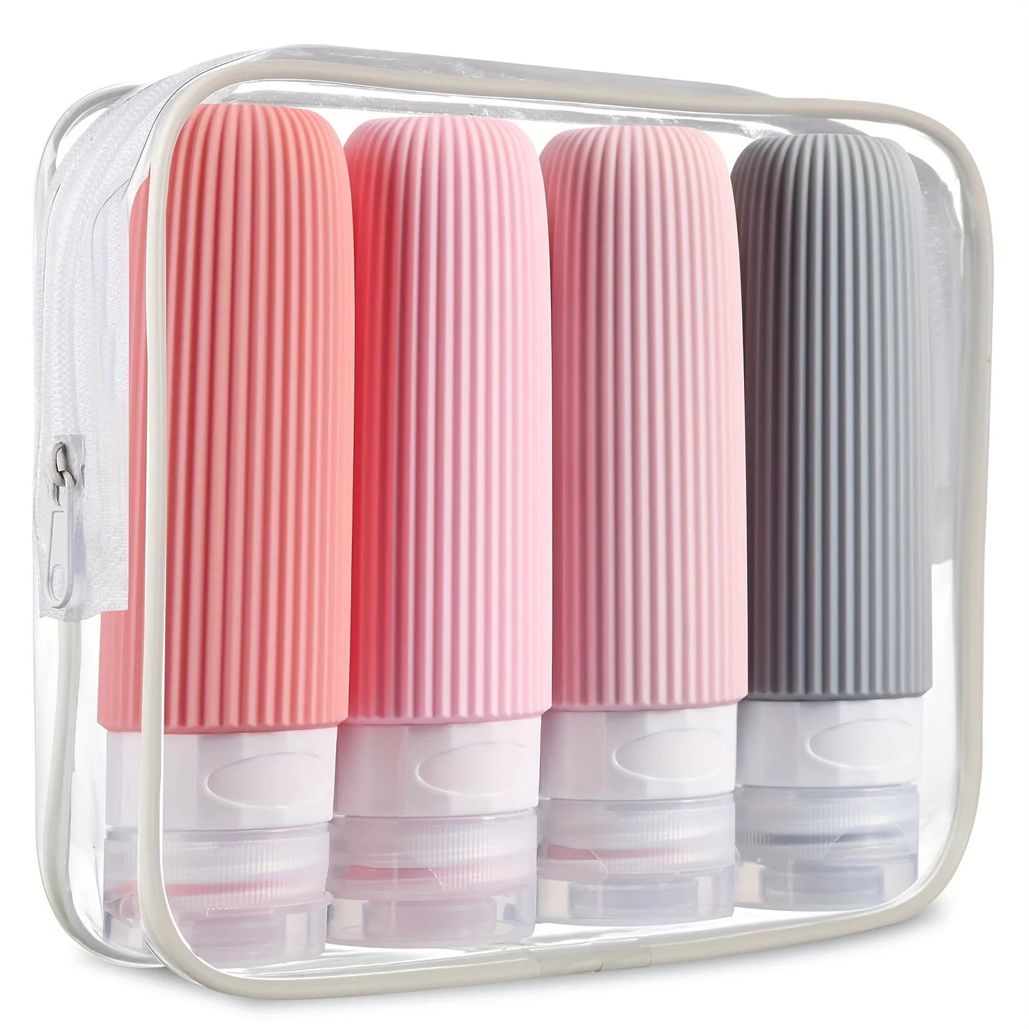 NEW Arrivals Travel Airport Ship Silicone Bottles, TSA Approved 3-Ounce Portable BPA Free Leak-Proof, Squeezable Refillable Silicone  Container, Perfume Fragrance Shampoo Liquid Bottles