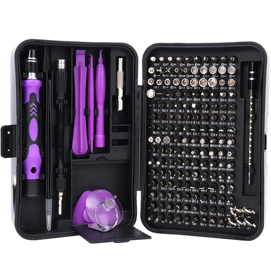 NEW Arrivals 170PCS In 1 Set Precision Screwdriver Set Magnetic Screw Driver Bits Torx Hex Bits iPhone Computer TV Mobile Phone Laptop Tablets Drone Professional Handle Repair Tool Kit
