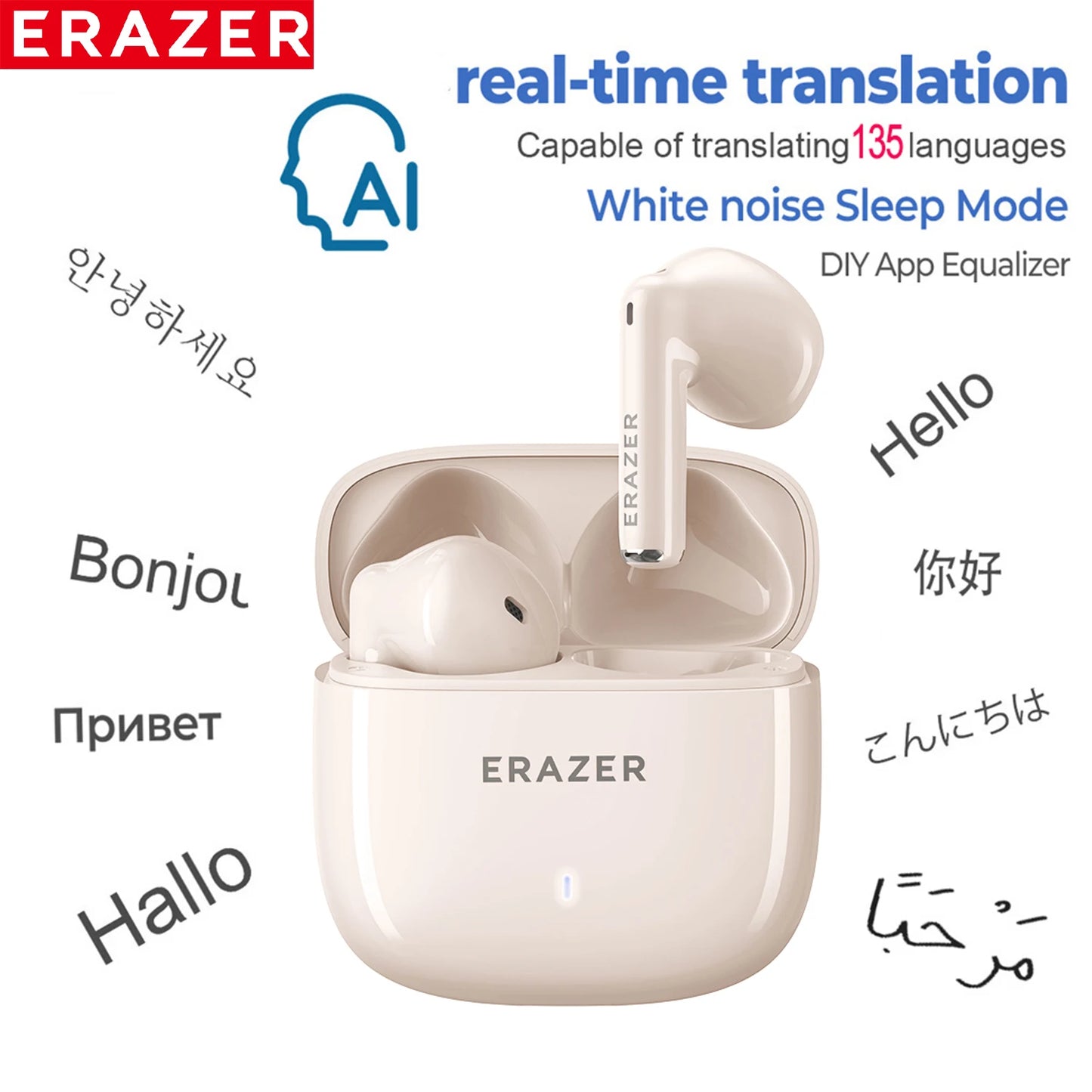 NEW Arrivals [AI Translator Earphones] XT92 PRO Bluetooth Earphones Real-Time Translate Earbuds Wireless Headphones For Travel Business Talking Earbuds
