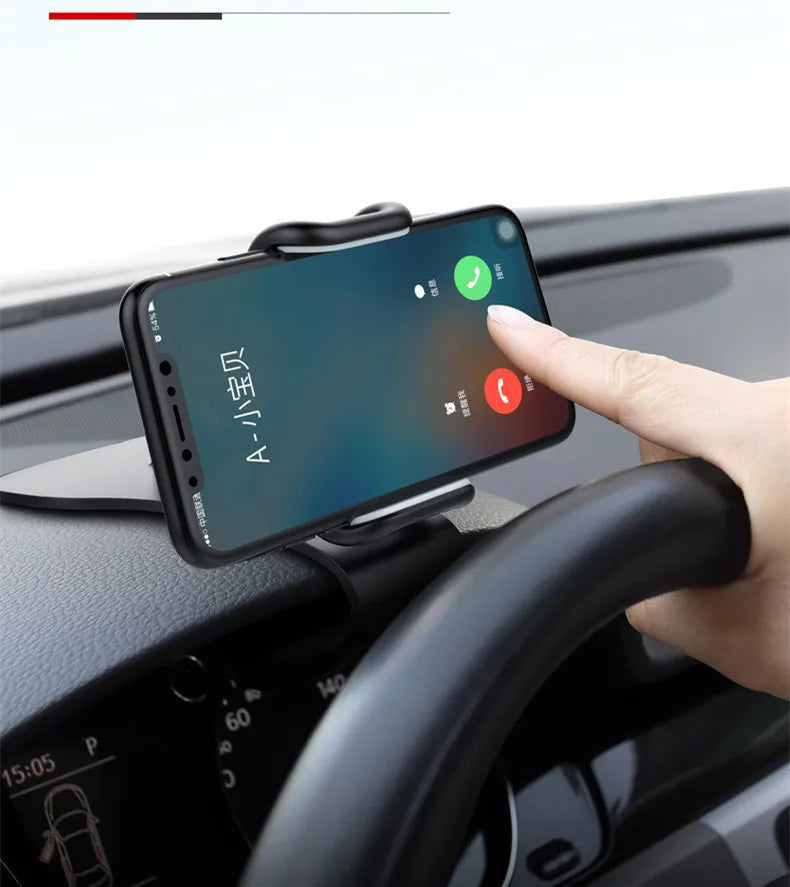 NEW Arrivals 360 Rotatable Car Phone Holder Universal Cell Phone Stands Car Rack Dashboard Support for Auto Grip Mobile Phone Fixed Bracket