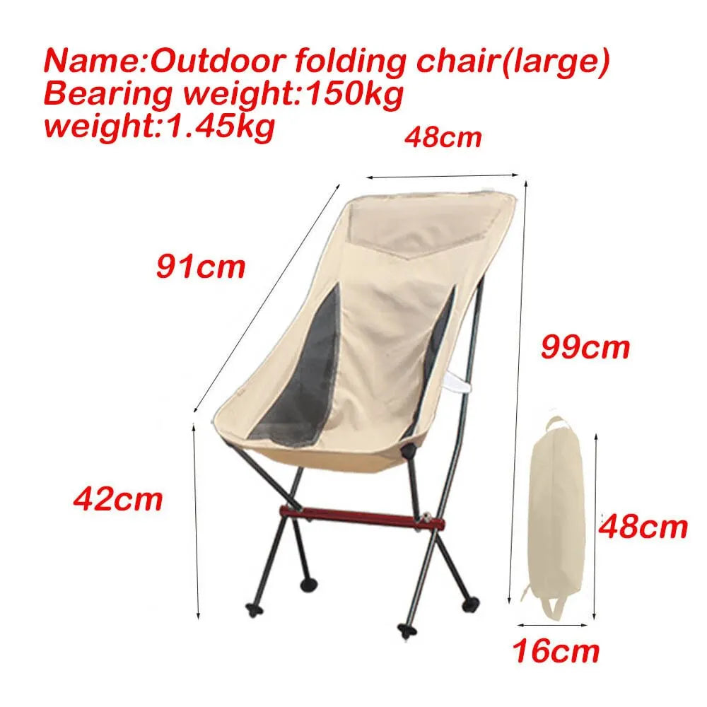 Camping Fishing Folding Chair Longue Chair for Relaxing Tourist Beach Chaise Foldable Leisure Travel Furniture Picnic