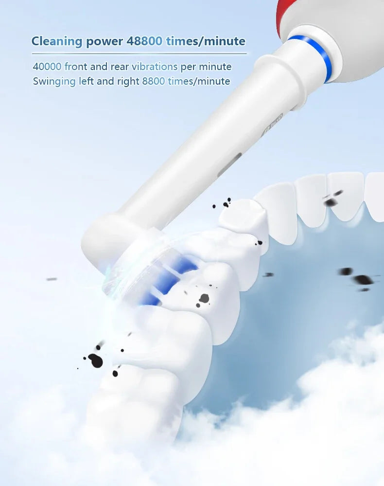 Original Oral B Pro 4000 Full Set Ultrasonic Toothbrush 3D Action Visible Pressure Monitor Electromagnetic Induction Charging Electric Toothbrush USA Origin