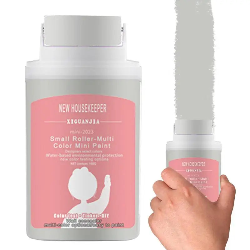 NEW Arrivals Korean Portable Wall Patching Brush with 100g White Latex Paint Quick Dry 3 Hours Wall Repair Paste Roller Handheld Wall Graffiti Repair Tool Home Supplies