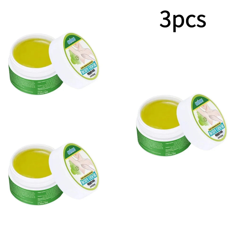 5 PCS Set Armpit Underarm Deodorant Cream Natural Refreshing Extract Plant  Summer Sweat Lasting Fragrance Body Skin Care Treatment 10g Women Men Personal Care Sets
