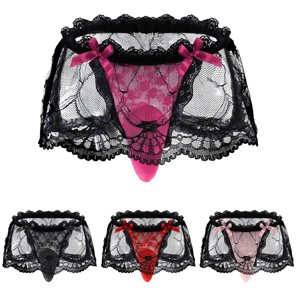 95 Polyamide 5 Spandex Men Thongs Underwear Applicable Gender Male Brand New Condition High Waist Lace G-strings