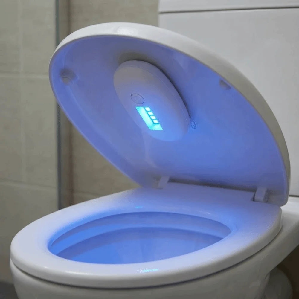 Multi-Purpose Night Light Portable Toilet Sterilizer Sanitizer Lamp Germicidal Safe Toilet Sterilizer USB Rechargeable Ultraviolet Light Sterilizer Home Bathroom Accessories Health Care Hygiene Supplies